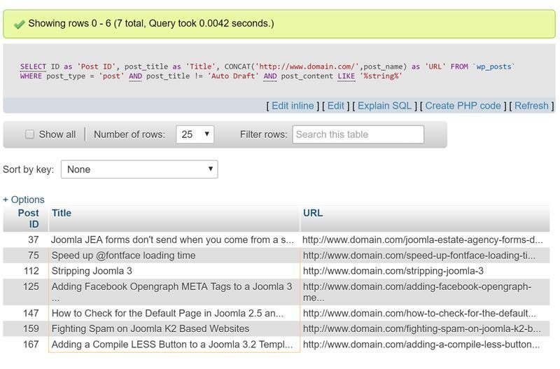 wp post search listings