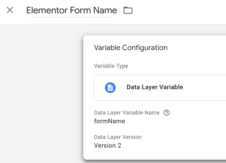 TagManager custom variables